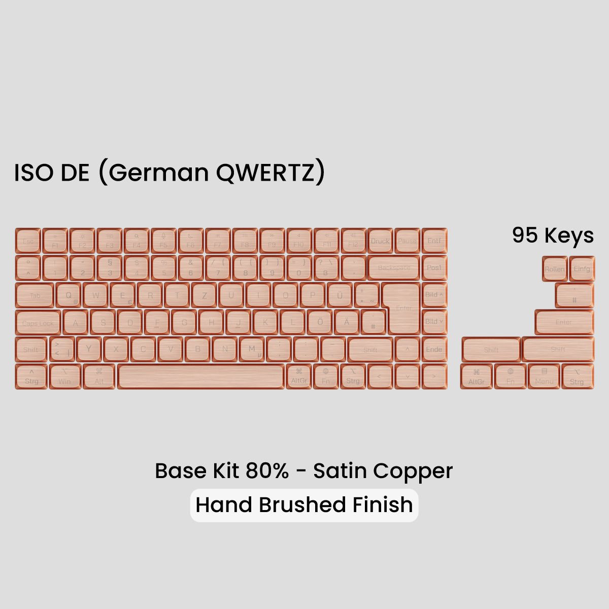 Awekeys Air Low Profile Metal Keycaps - Cherry MX