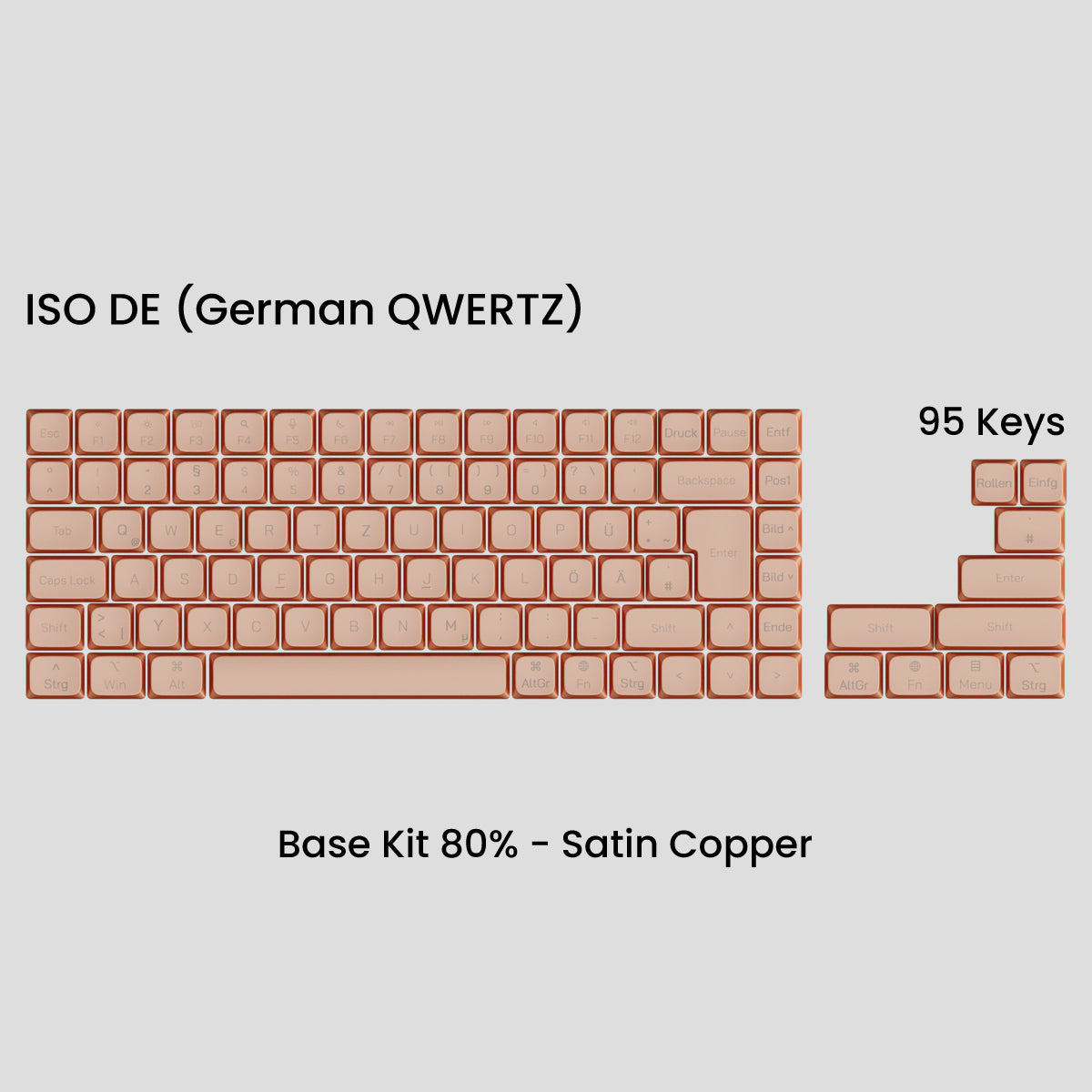 Awekeys Air Low Profile Metal Keycaps - Cherry MX