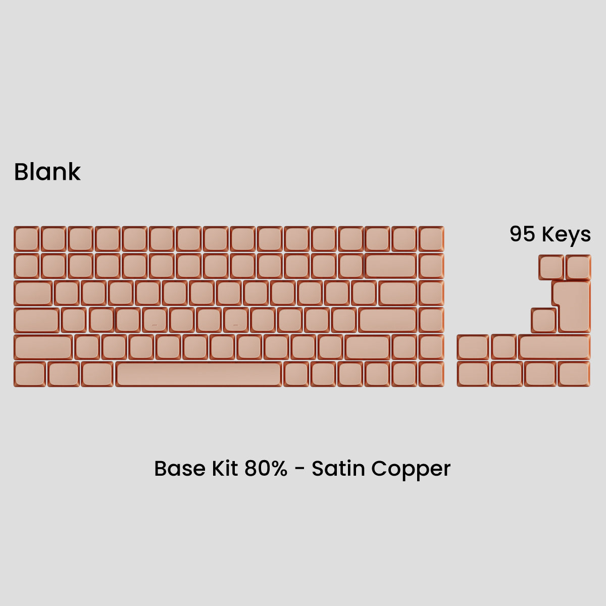 Awekeys Air Low Profile Metal Keycaps - Cherry MX