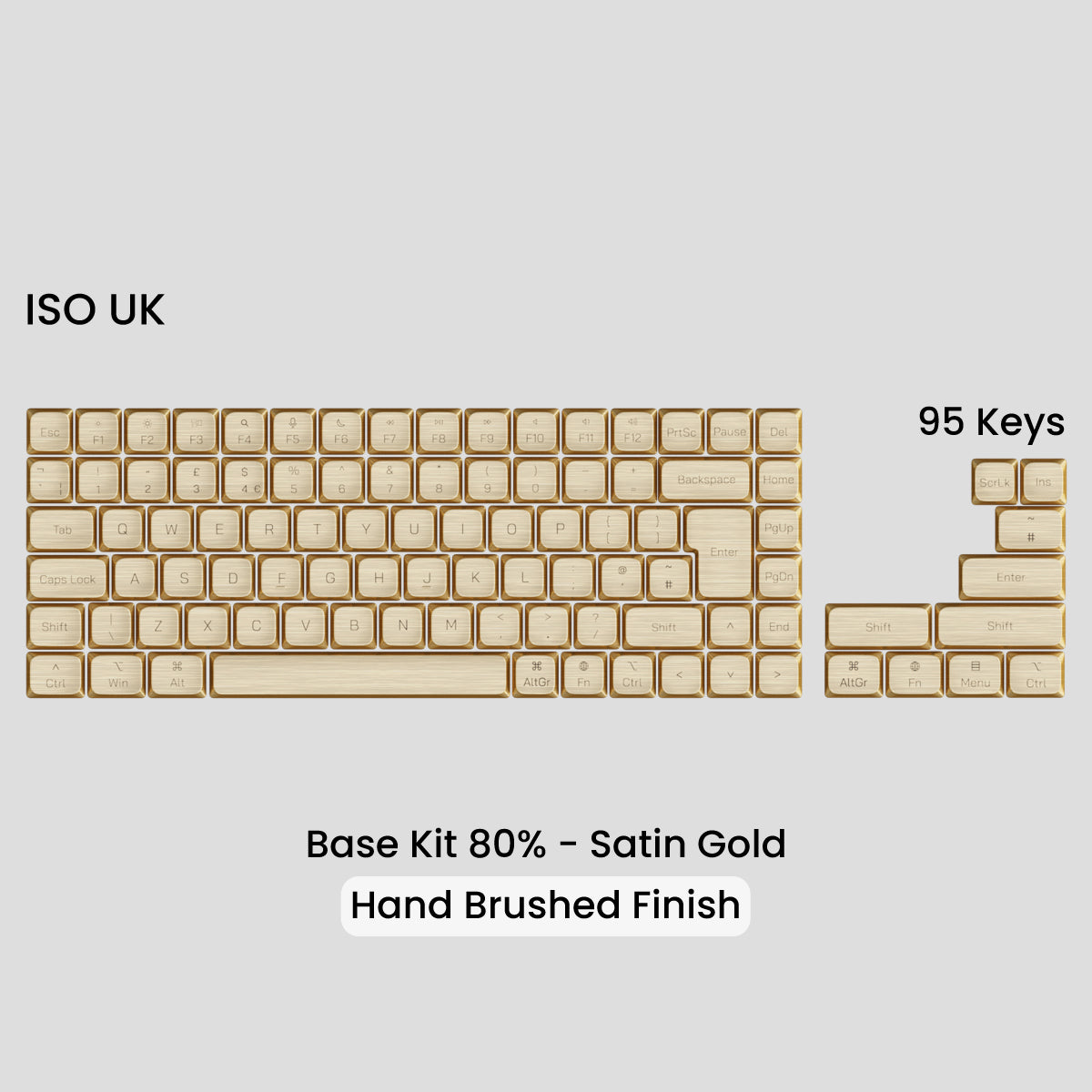 Awekeys Air Low Profile Metal Keycaps - Cherry MX