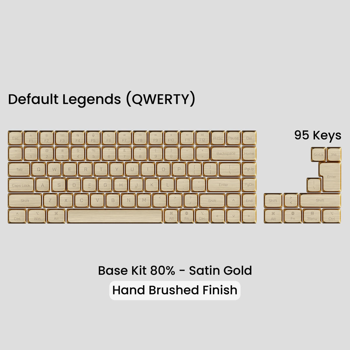 Awekeys Air Low Profile Metal Keycaps - Cherry MX