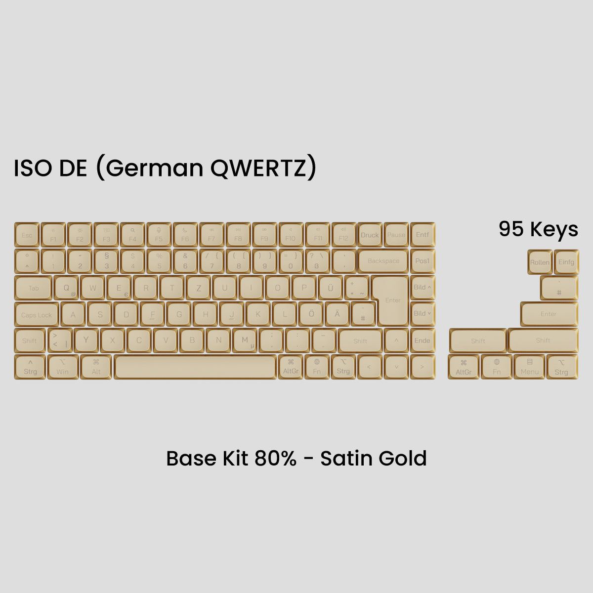 Awekeys Air Low Profile Metal Keycaps - Cherry MX