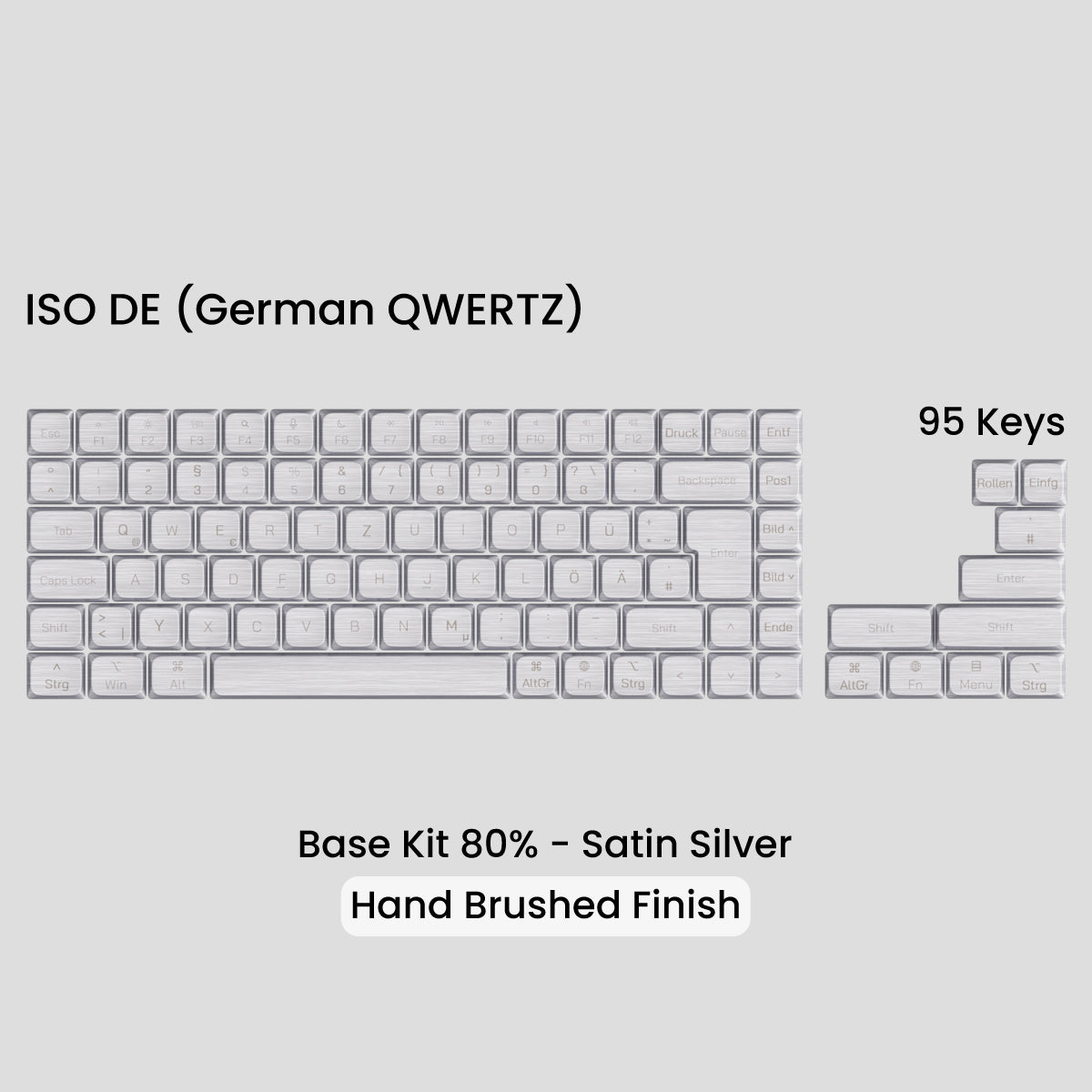 Awekeys Air Low Profile Metal Keycaps - Cherry MX