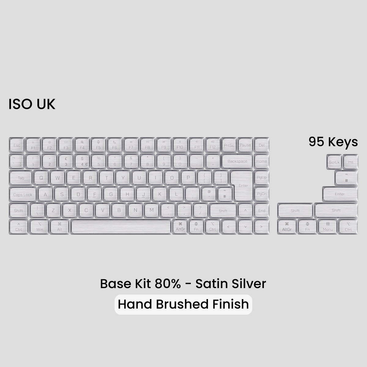 Awekeys Air Low Profile Metal Keycaps - Cherry MX