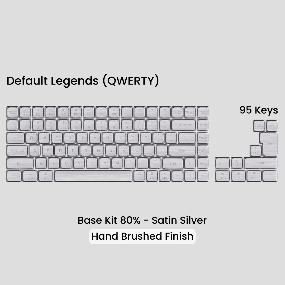 Awekeys Air Low Profile Metal Keycaps - Cherry MX