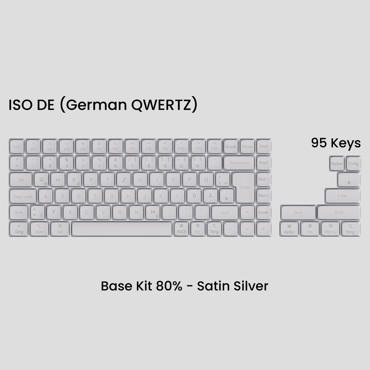 Awekeys Air Low Profile Metal Keycaps - Cherry MX