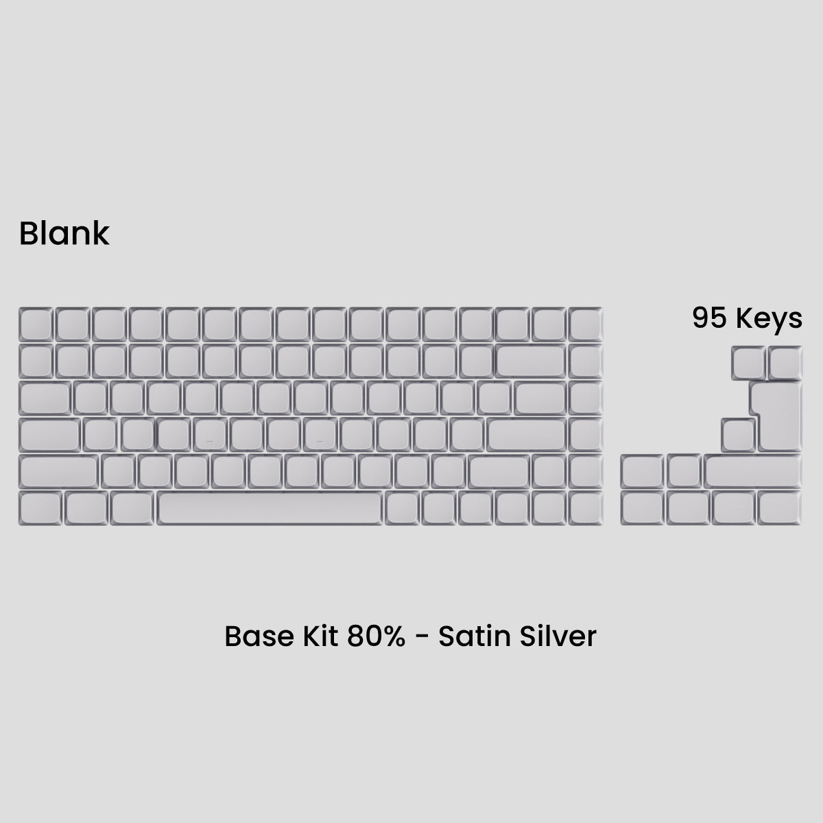Awekeys Air Low Profile Metal Keycaps - Cherry MX