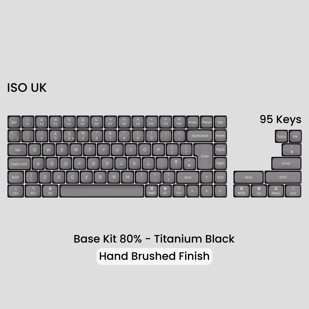 Awekeys Air Low Profile Metal Keycaps - Cherry MX
