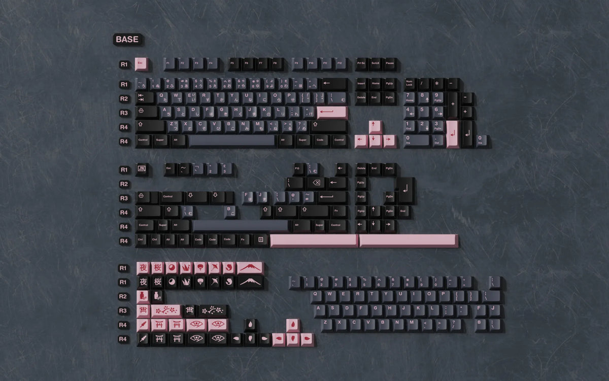 JTK Night Sakura R2 Keycaps