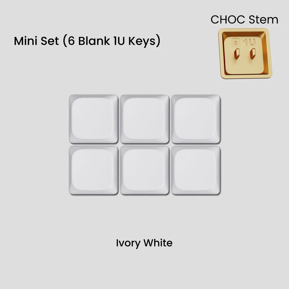 Awekeys Air Low Profile Metal Keycaps - Choc Stem