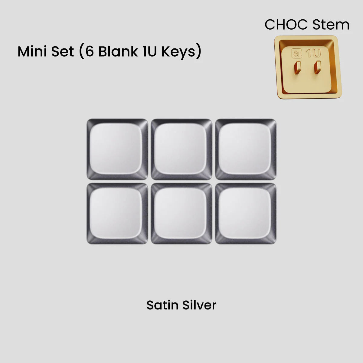 Awekeys Air Low Profile Metal Keycaps - Choc Stem