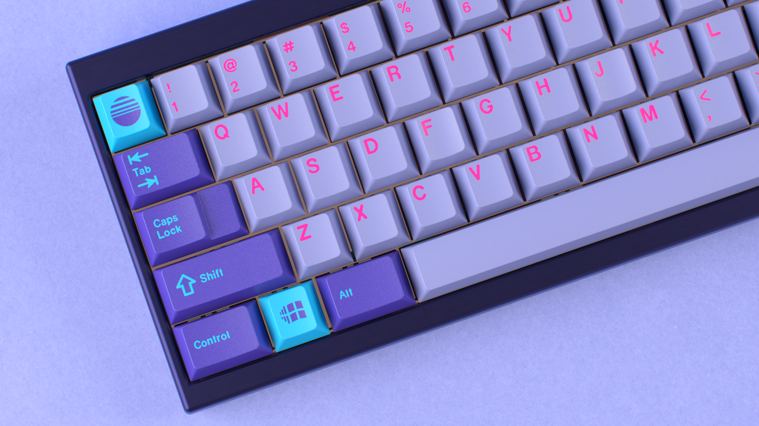 CYL Vaporwave W2 Keycaps