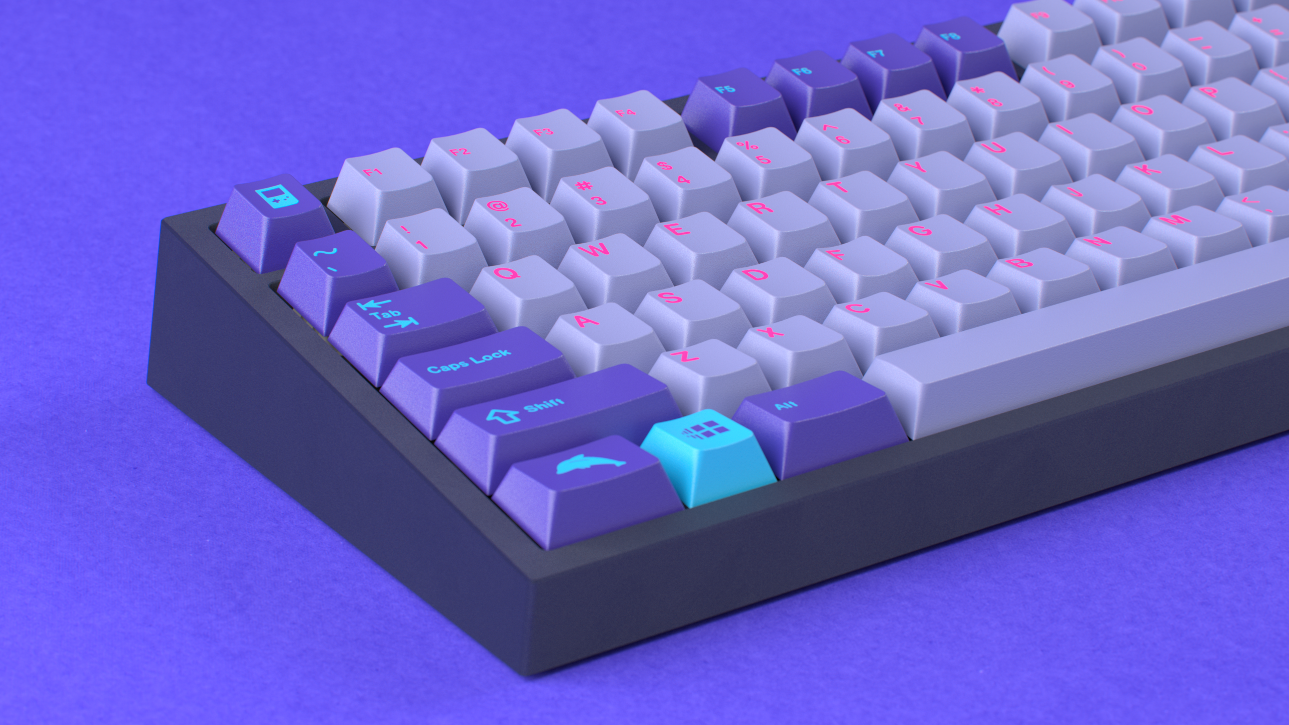 CYL Vaporwave W2 Keycaps