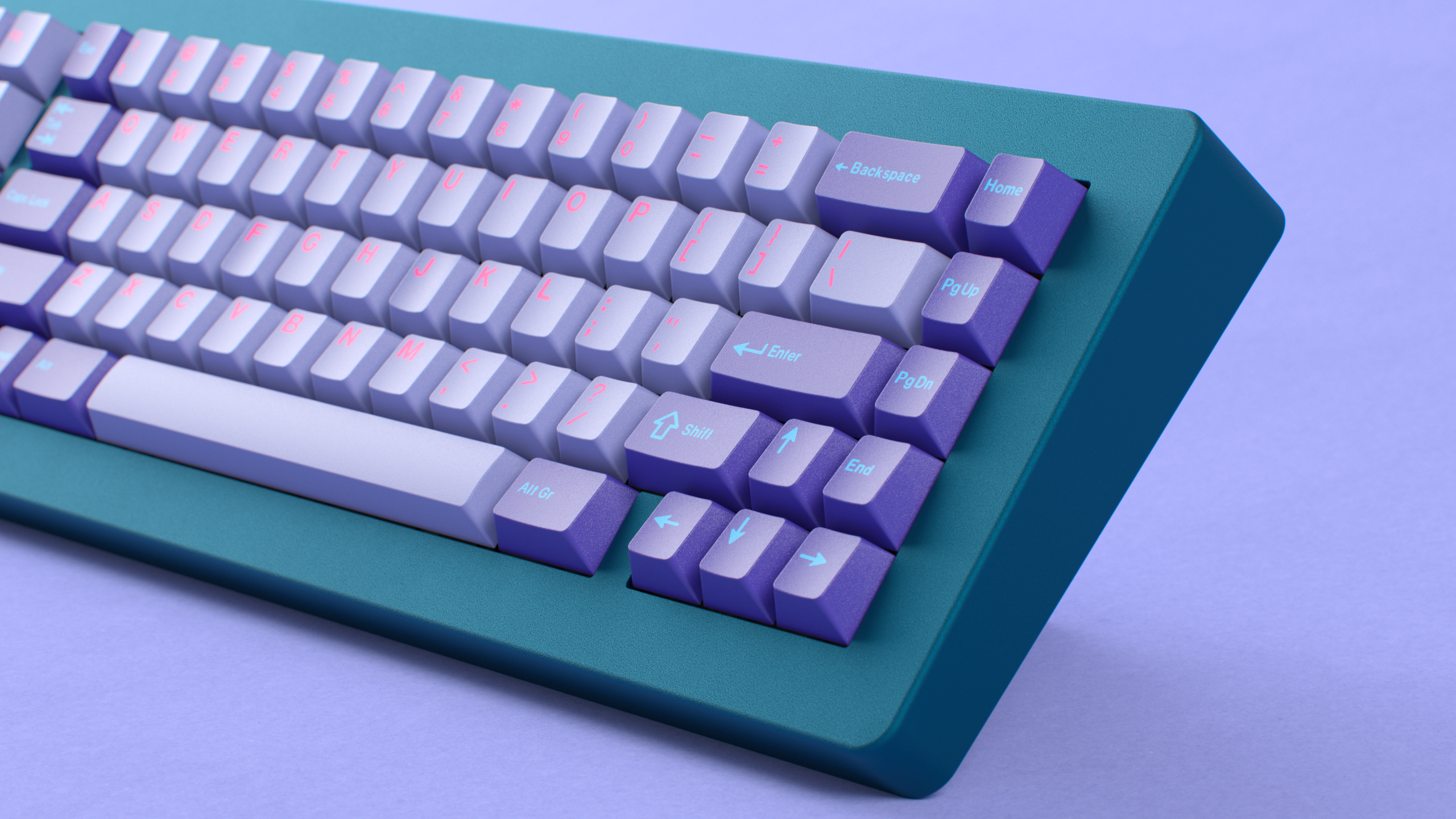 CYL Vaporwave W2 Keycaps