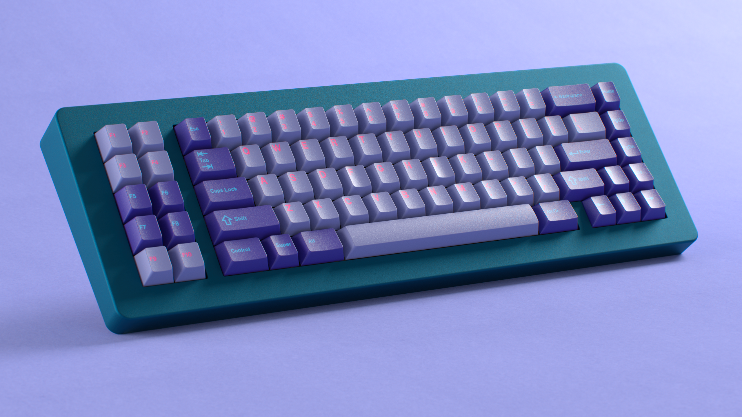 CYL Vaporwave W2 Keycaps