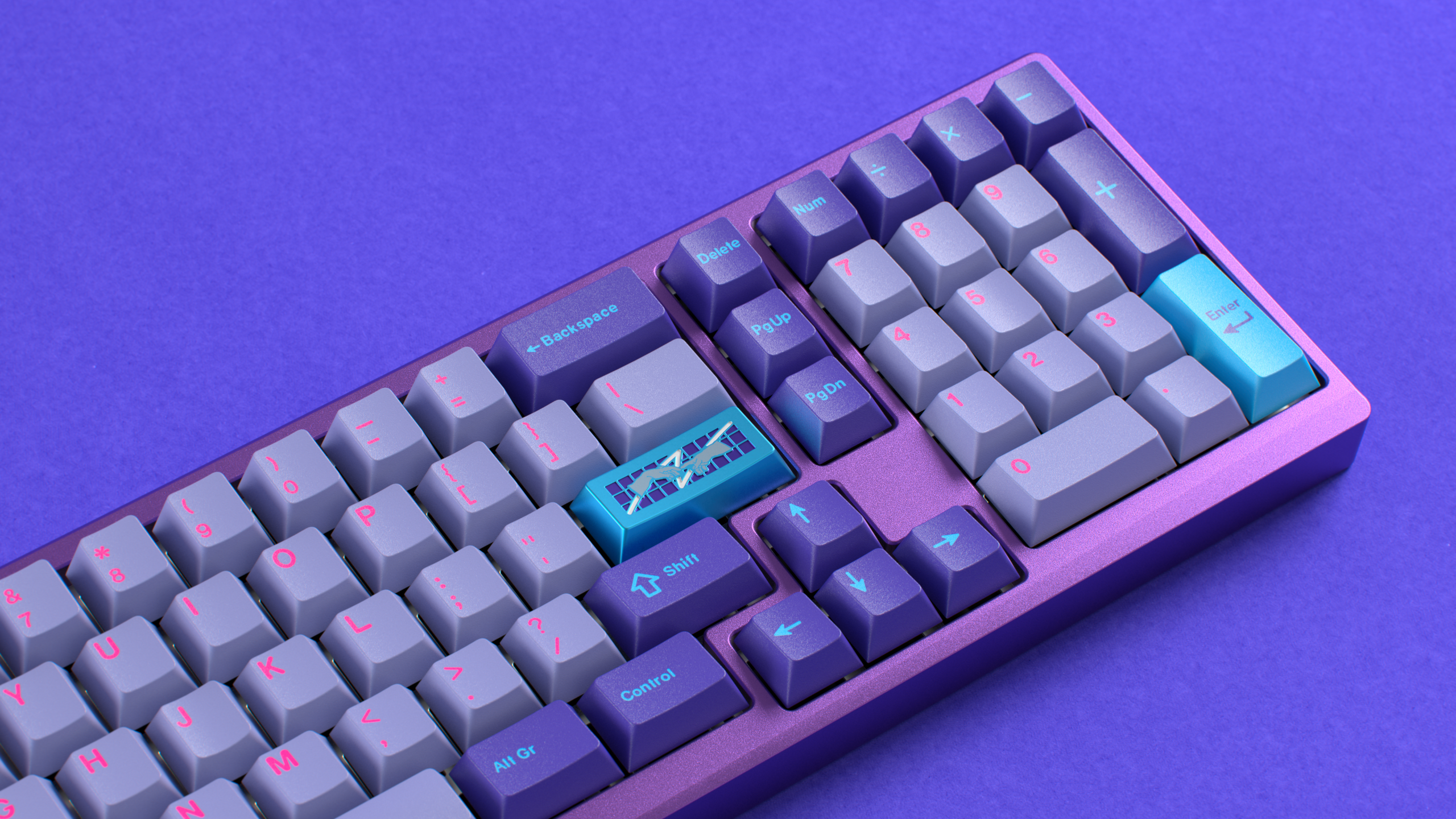 CYL Vaporwave W2 Keycaps