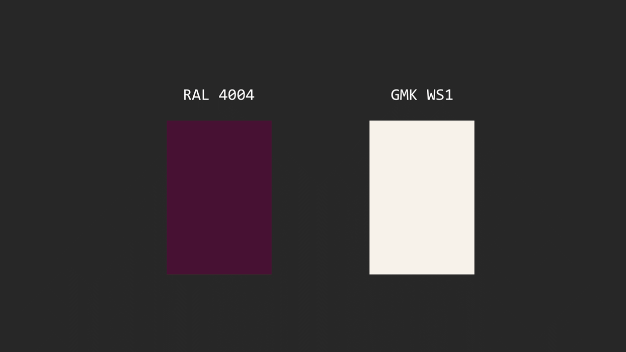 GMK CYL Maroon Keycaps