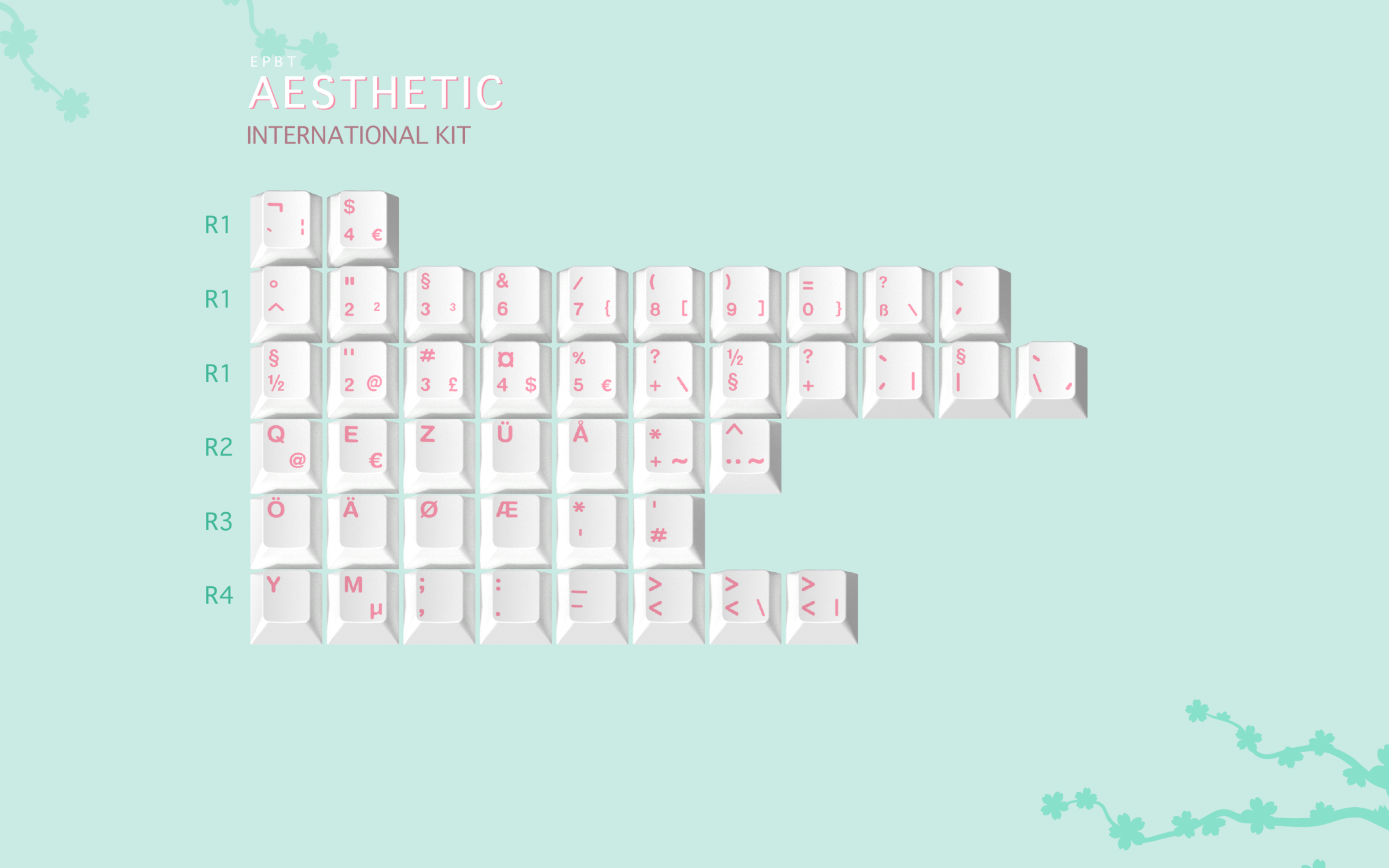 ePBT Aesthetic Keycaps