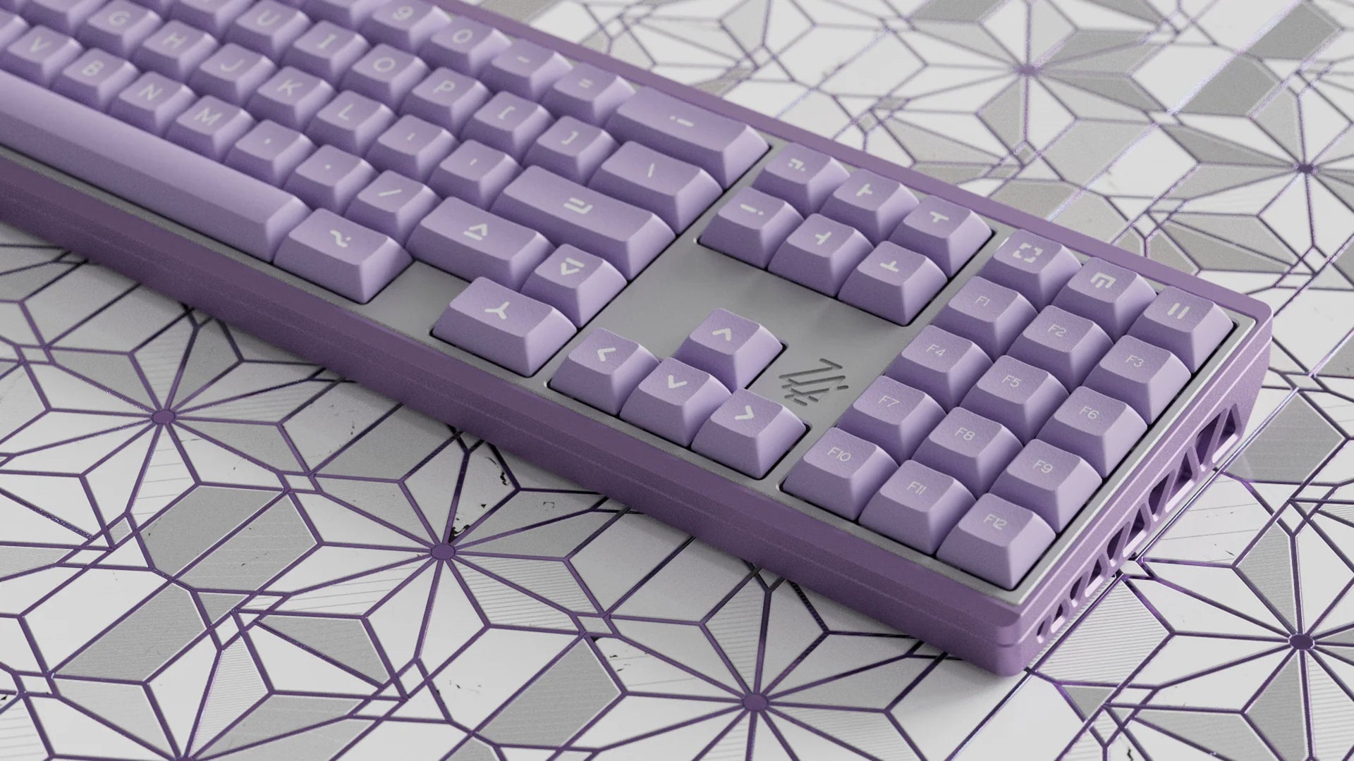 DSA White on Lilac Keycaps