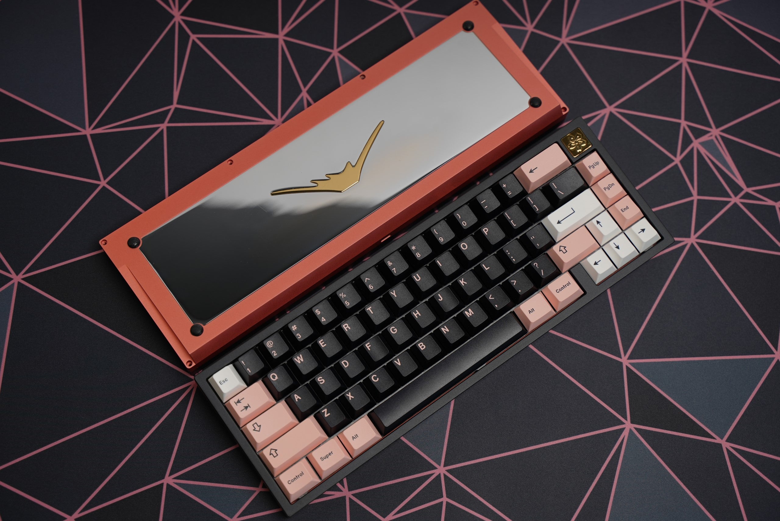 Fuji 65v2 Swirl Keyboard - PINKBLACK