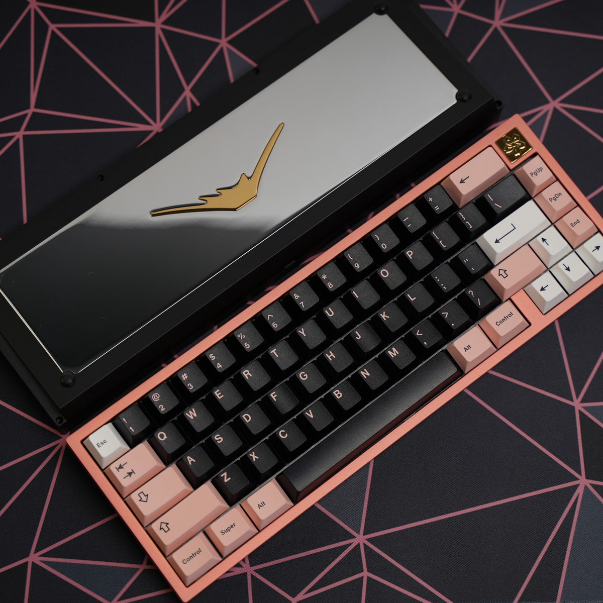 Fuji 65v2 Swirl Keyboard - PINKBLACK