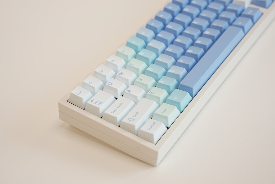 Fuji 65v2 Swirl Keyboard - Snow White