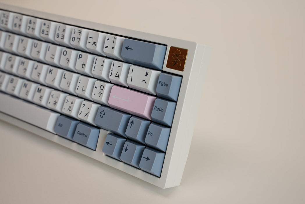 Fuji 65v2 Swirl Keyboard - Snow White