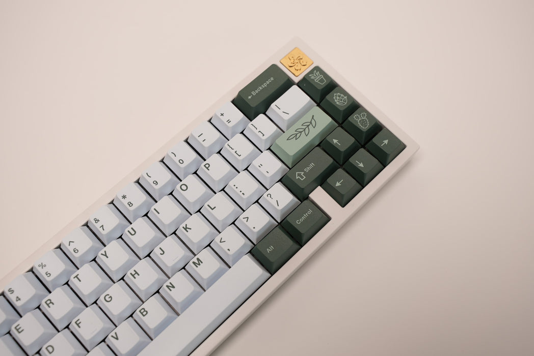 Fuji 65v2 Swirl Keyboard - Snow White