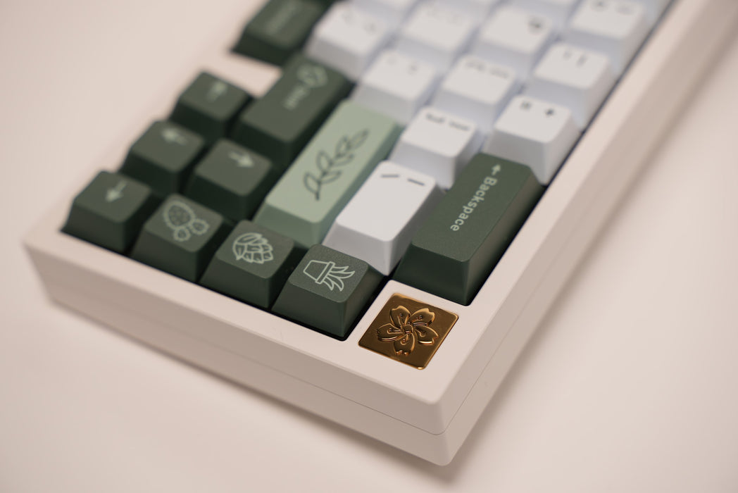 Fuji 65v2 Swirl Keyboard - Snow White