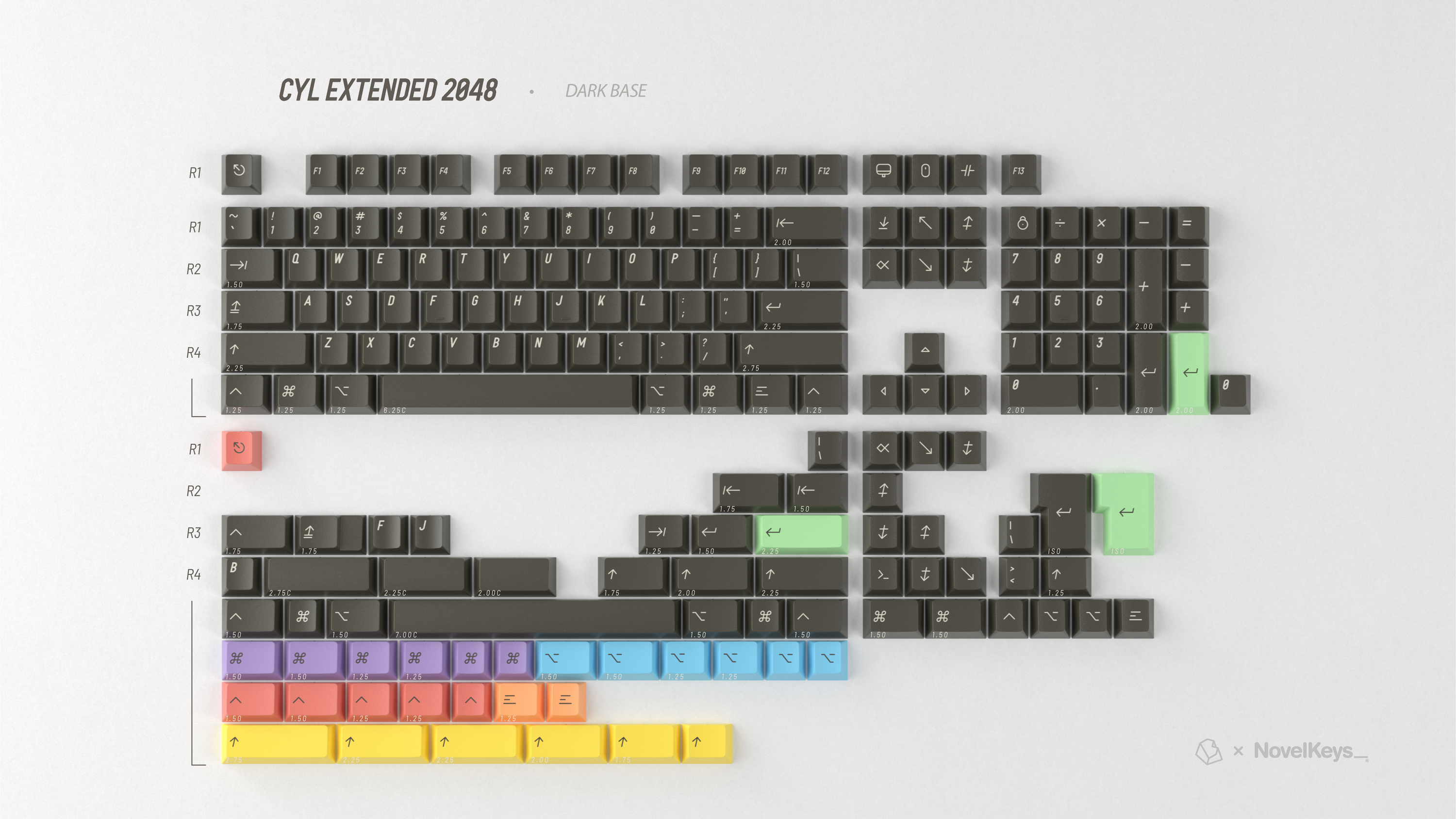 GMK CYL Extended 2048 Keycaps