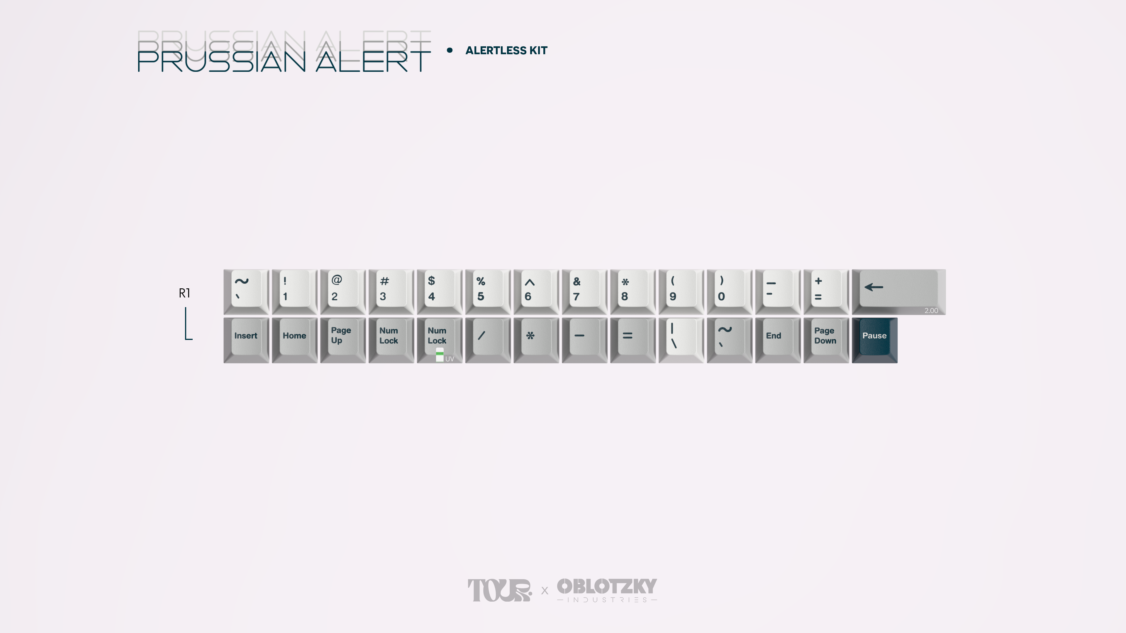 GMK CYL Prussian Alert Keycaps