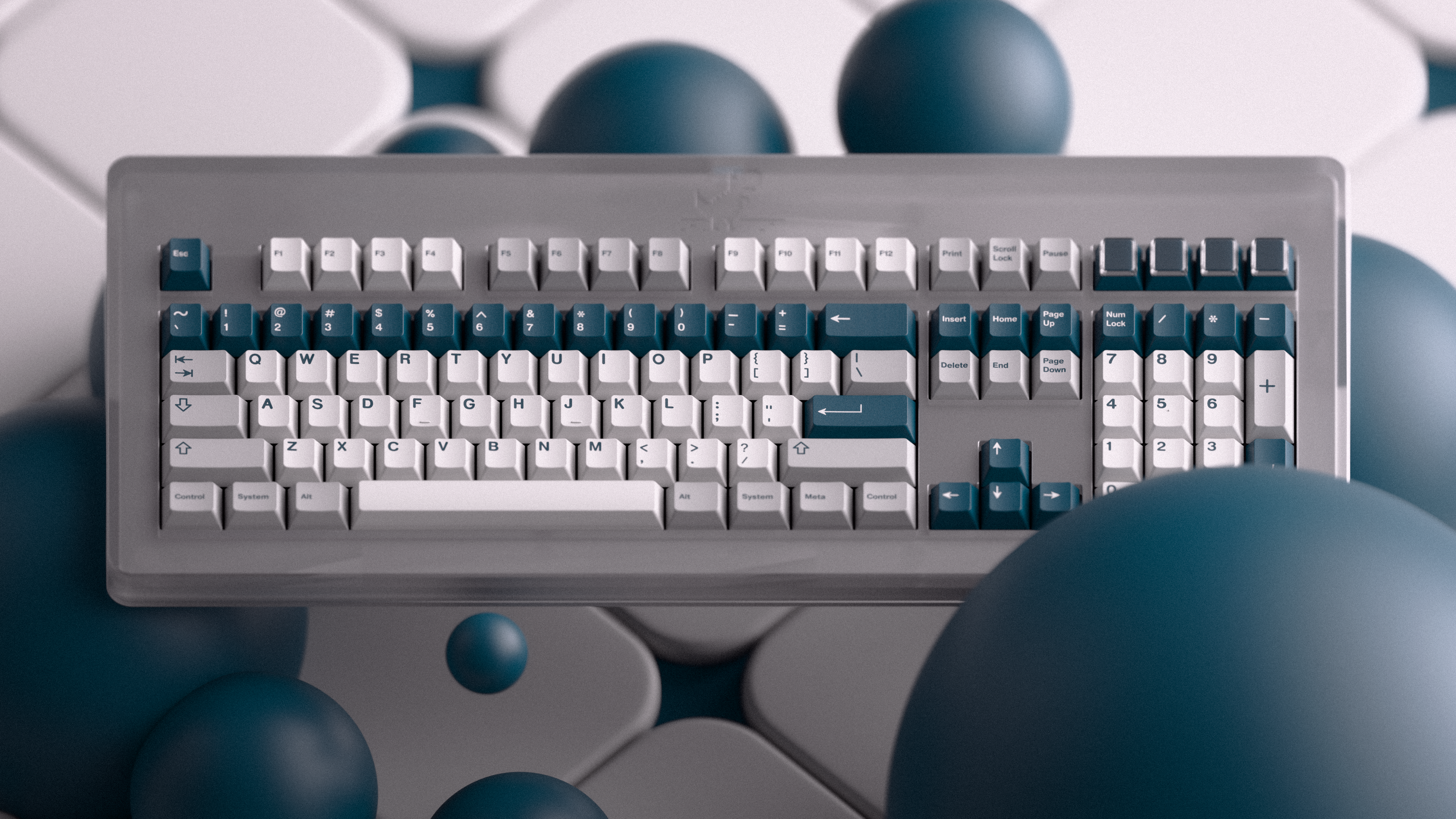 GMK CYL Prussian Alert Keycaps