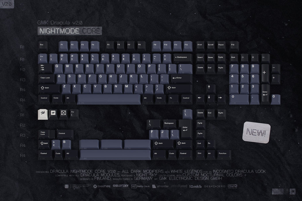 GMK Dracula V2.0 Keycaps
