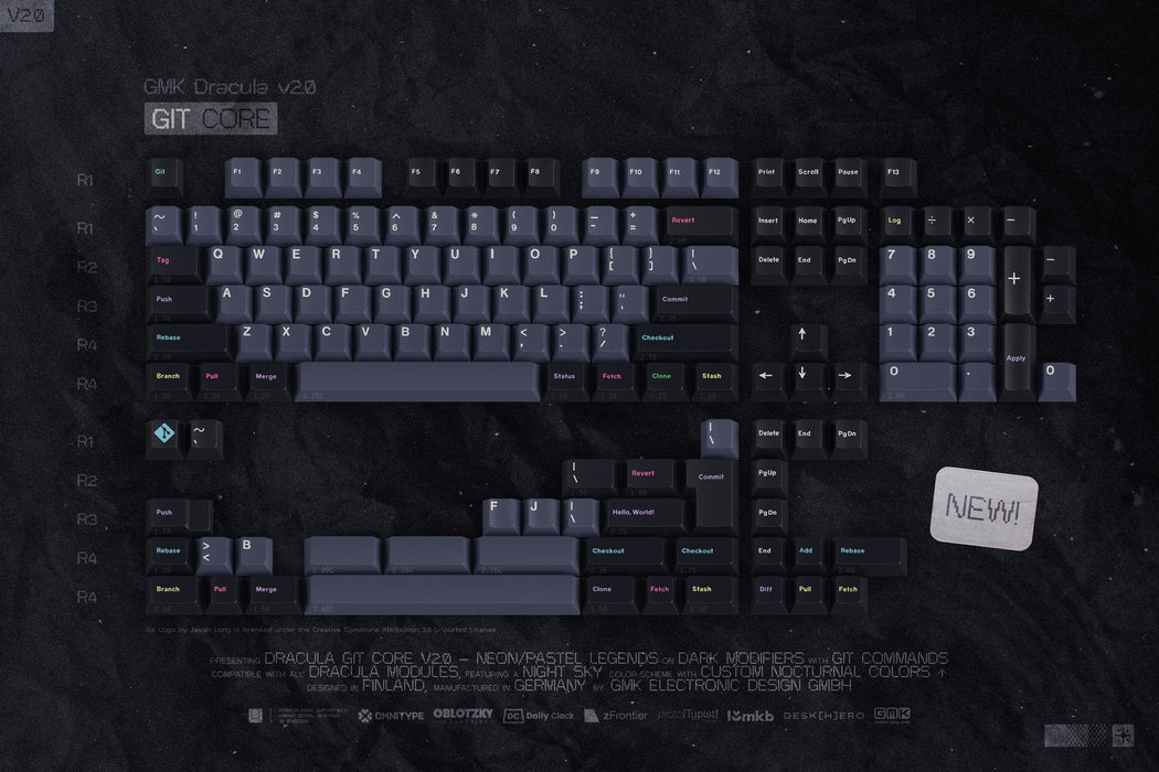GMK Dracula V2.0 Keycaps
