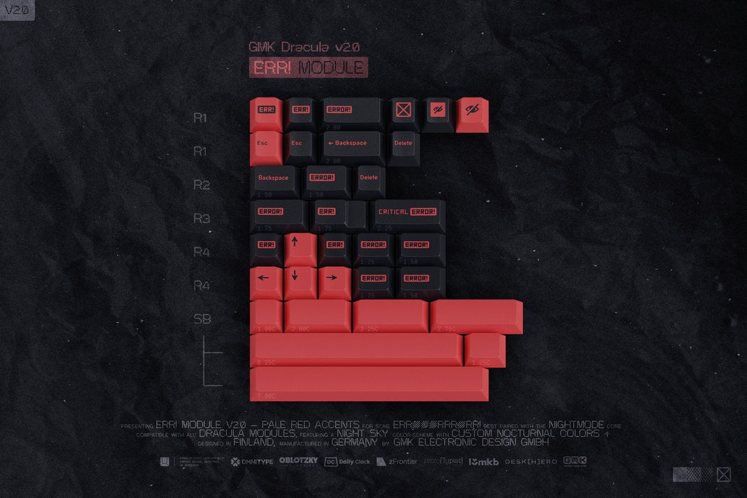GMK Dracula V2.0 Keycaps