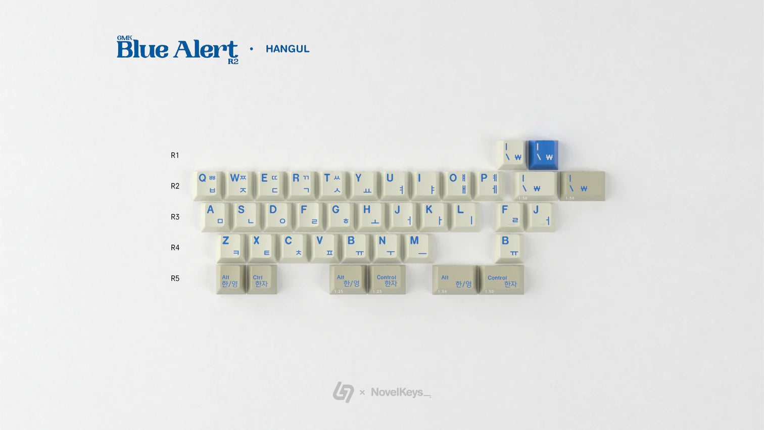 GMK CYL Blue Alert R2 Keycaps