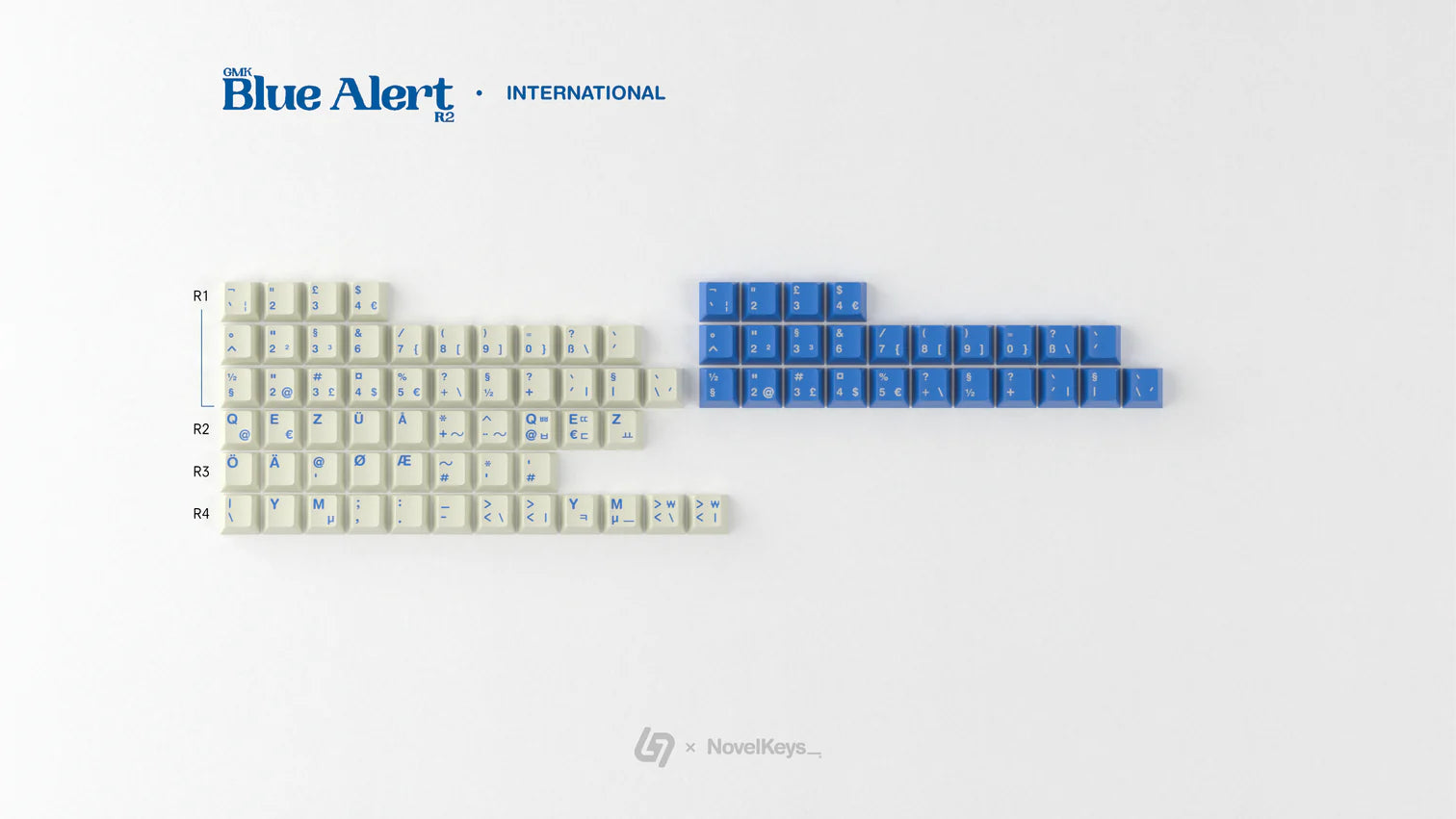 GMK CYL Blue Alert R2 Keycaps