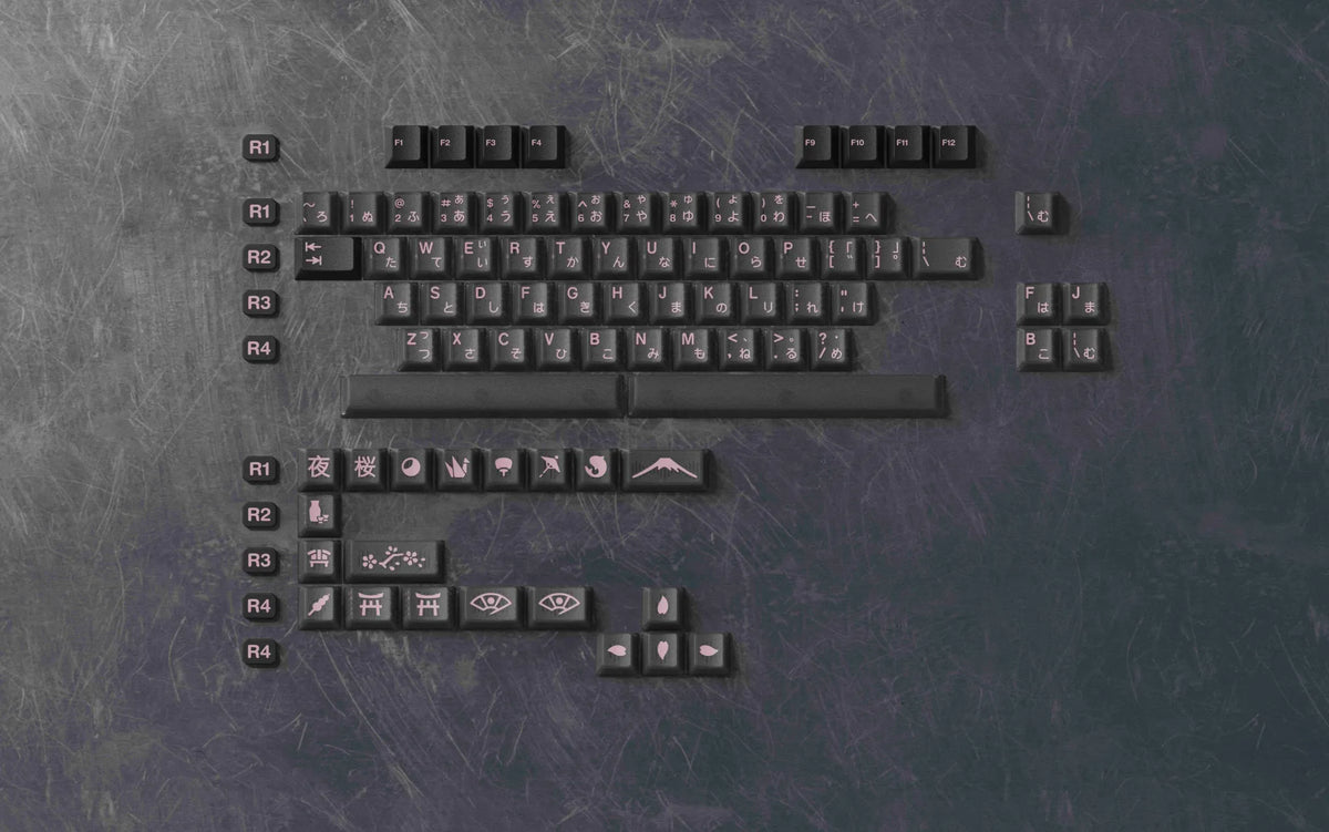 JTK Night Sakura R2 Keycaps