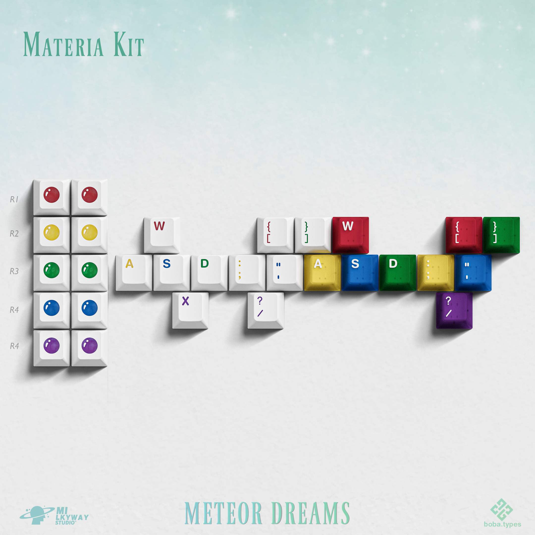 MW Meteor Dreams Keycaps