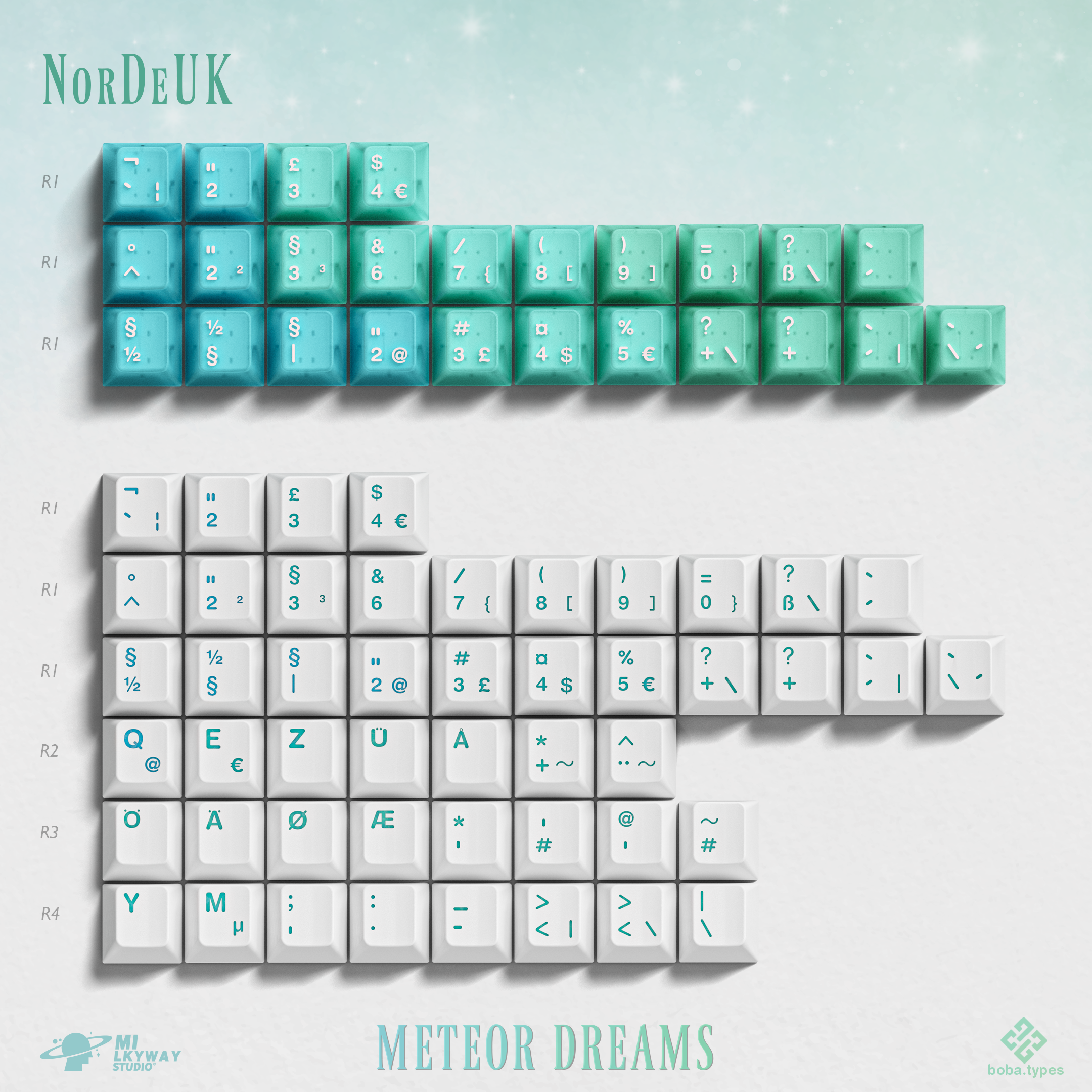 MW Meteor Dreams Keycaps