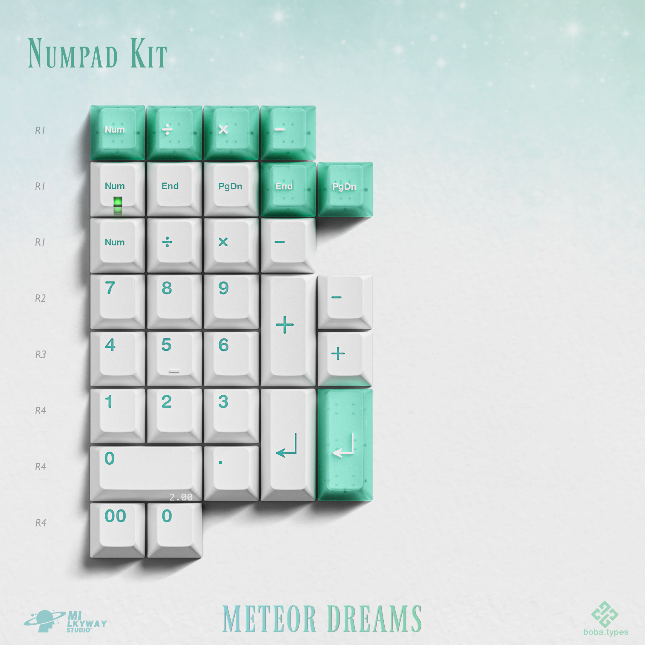 MW Meteor Dreams Keycaps