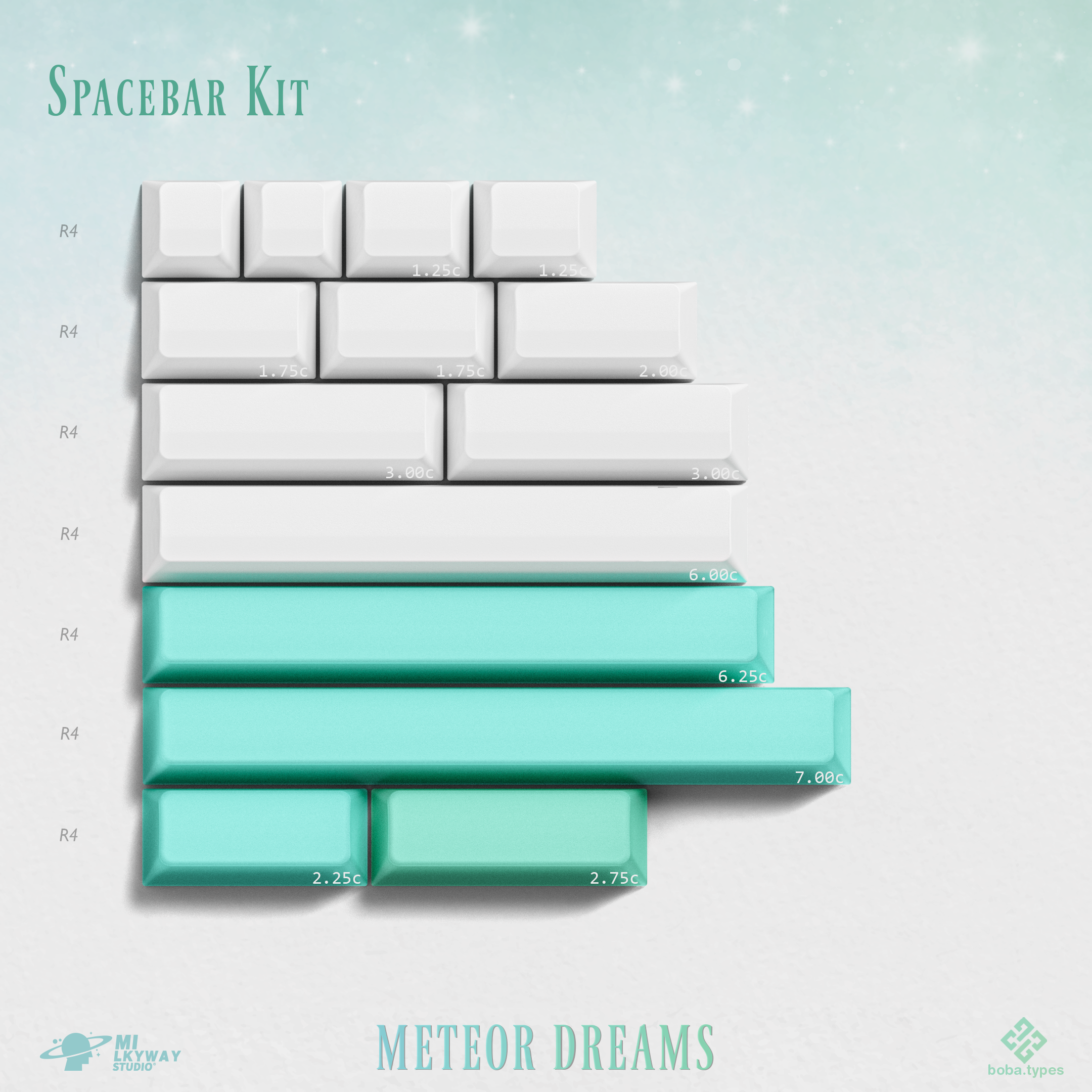 MW Meteor Dreams Keycaps