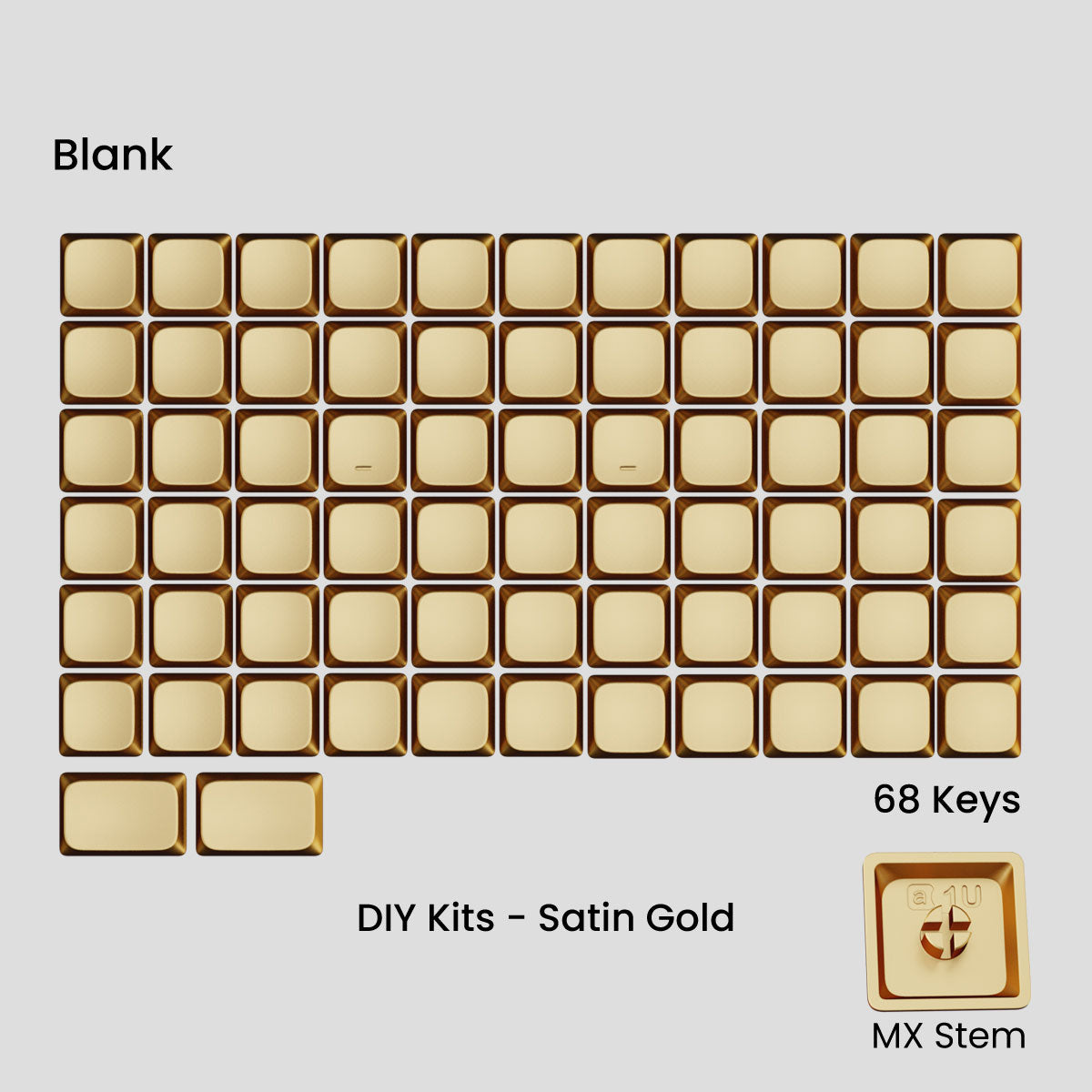 Awekeys Air Low Profile Metal Keycaps - Cherry MX