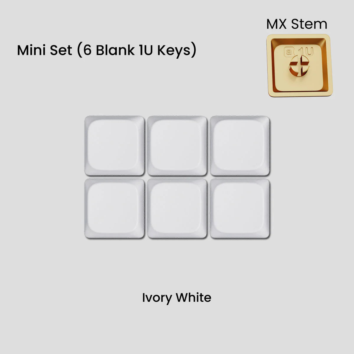 Awekeys Air Low Profile Metal Keycaps - Cherry MX