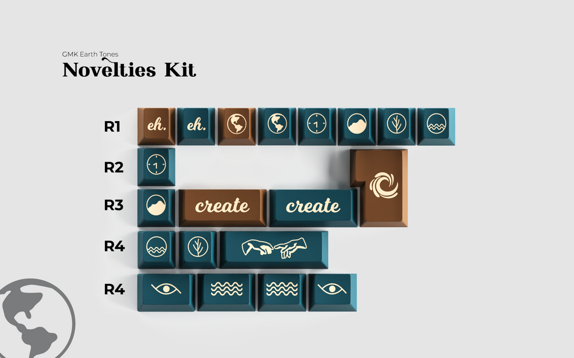 GMK Earth Tones Keycaps