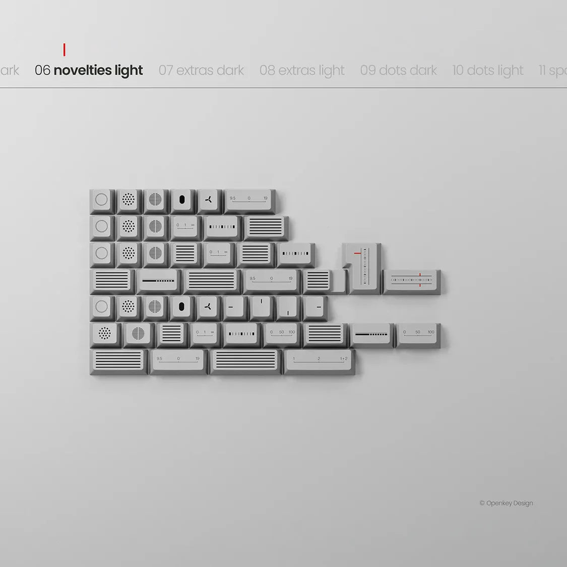 PBTfans Less but Better Dark Keycaps