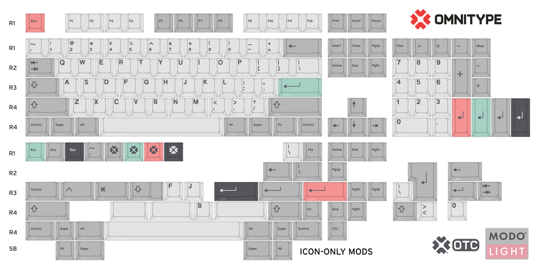OTC Modo Light Keycaps