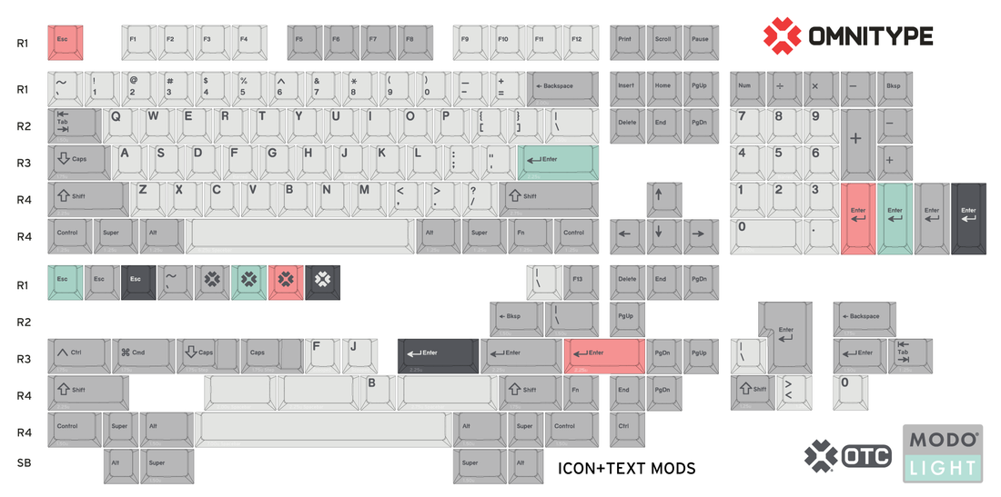 OTC Modo Light Keycaps