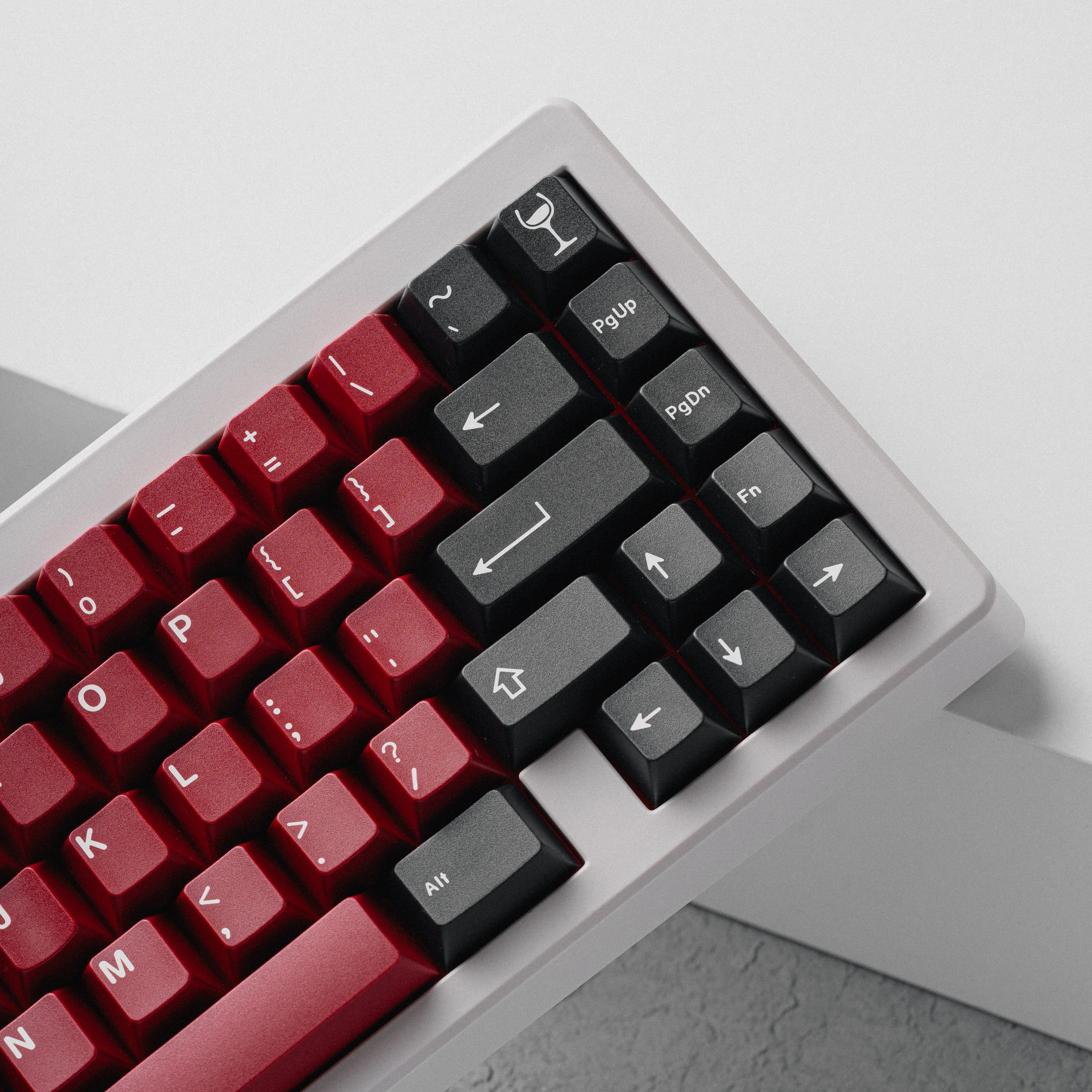 GMK CYL Burgundy Keycaps