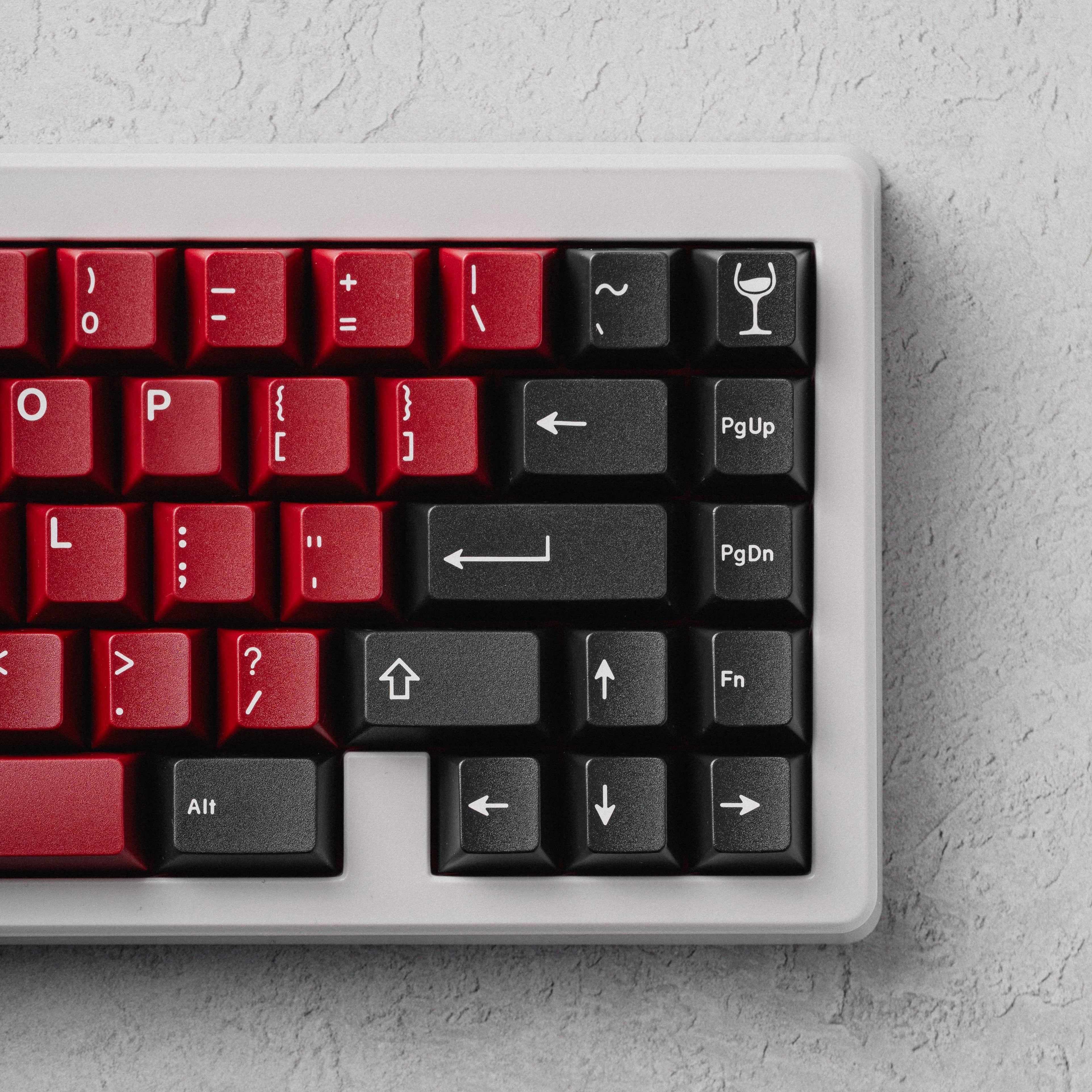 GMK CYL Burgundy Keycaps